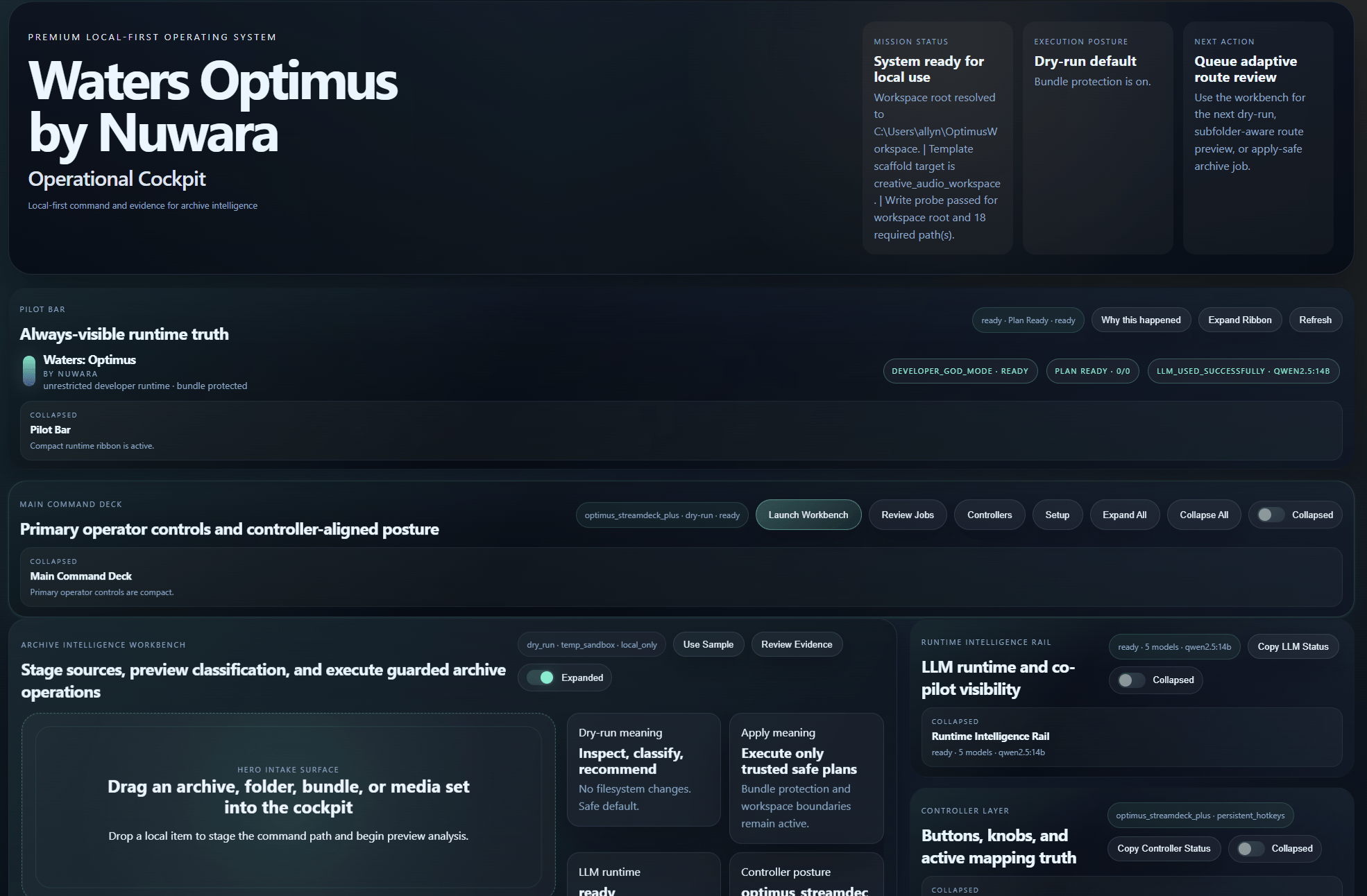 Waters Optimus product screenshot